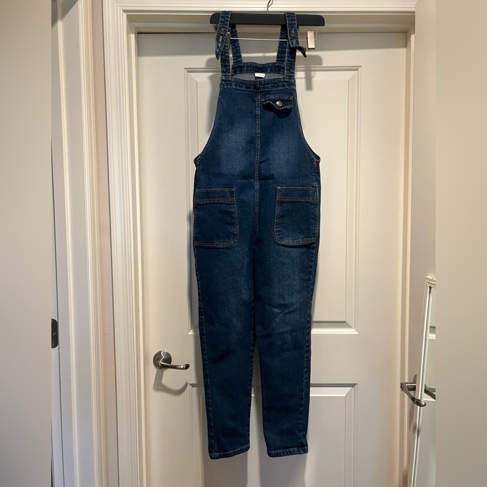 Dark Blue Denim Overalls